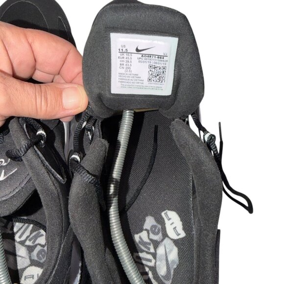 (2585) Nike Air Max 270 React Shoes Men's Size 11.5 Black & White Excellent Cond - Picture 7 of 8